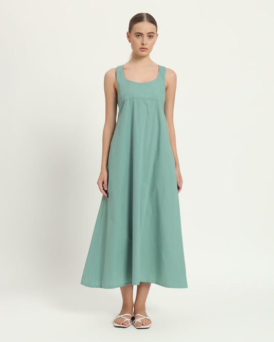 The Magdala Mint Cotton Dress