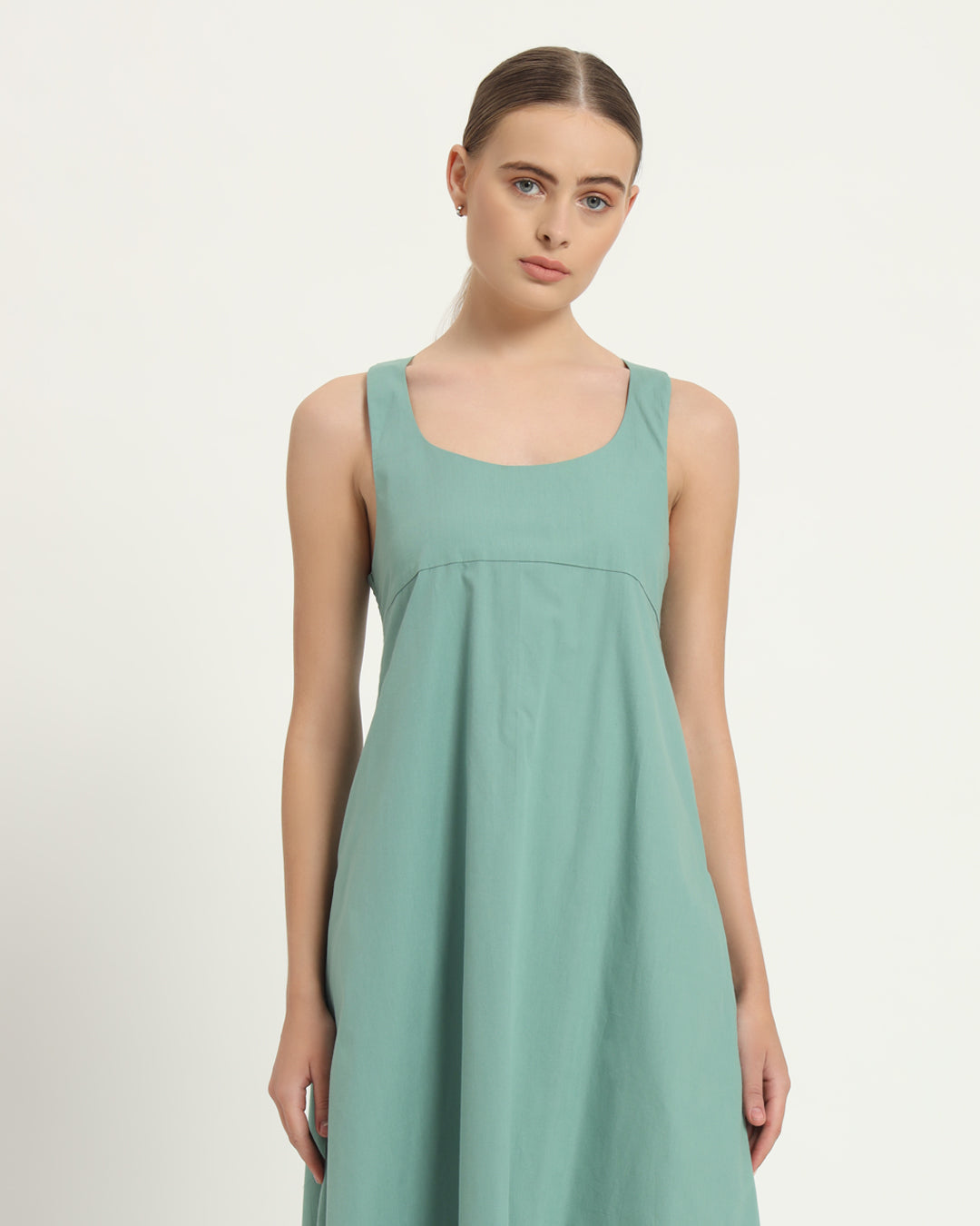 The Magdala Mint Cotton Dress