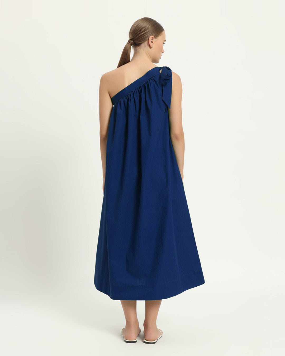 The Strehla Cobalt Cotton Dress