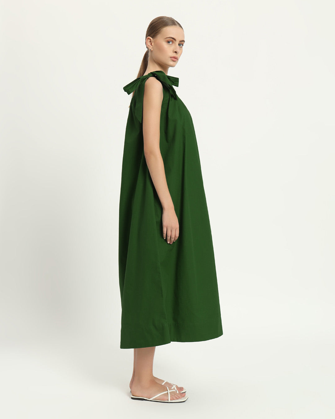 The Strehla Emarld Cotton Dress