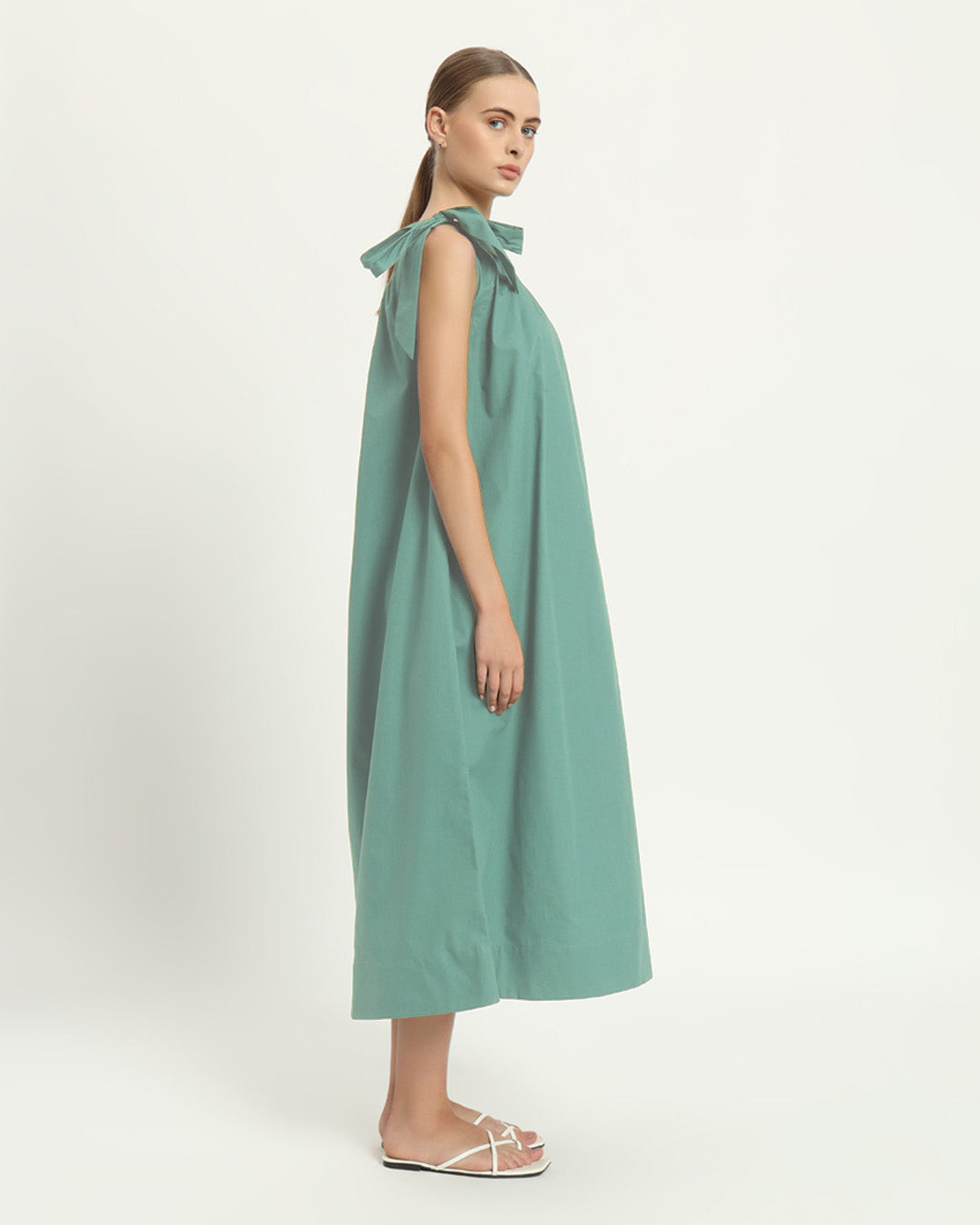 The Strehla Mint Cotton Dress