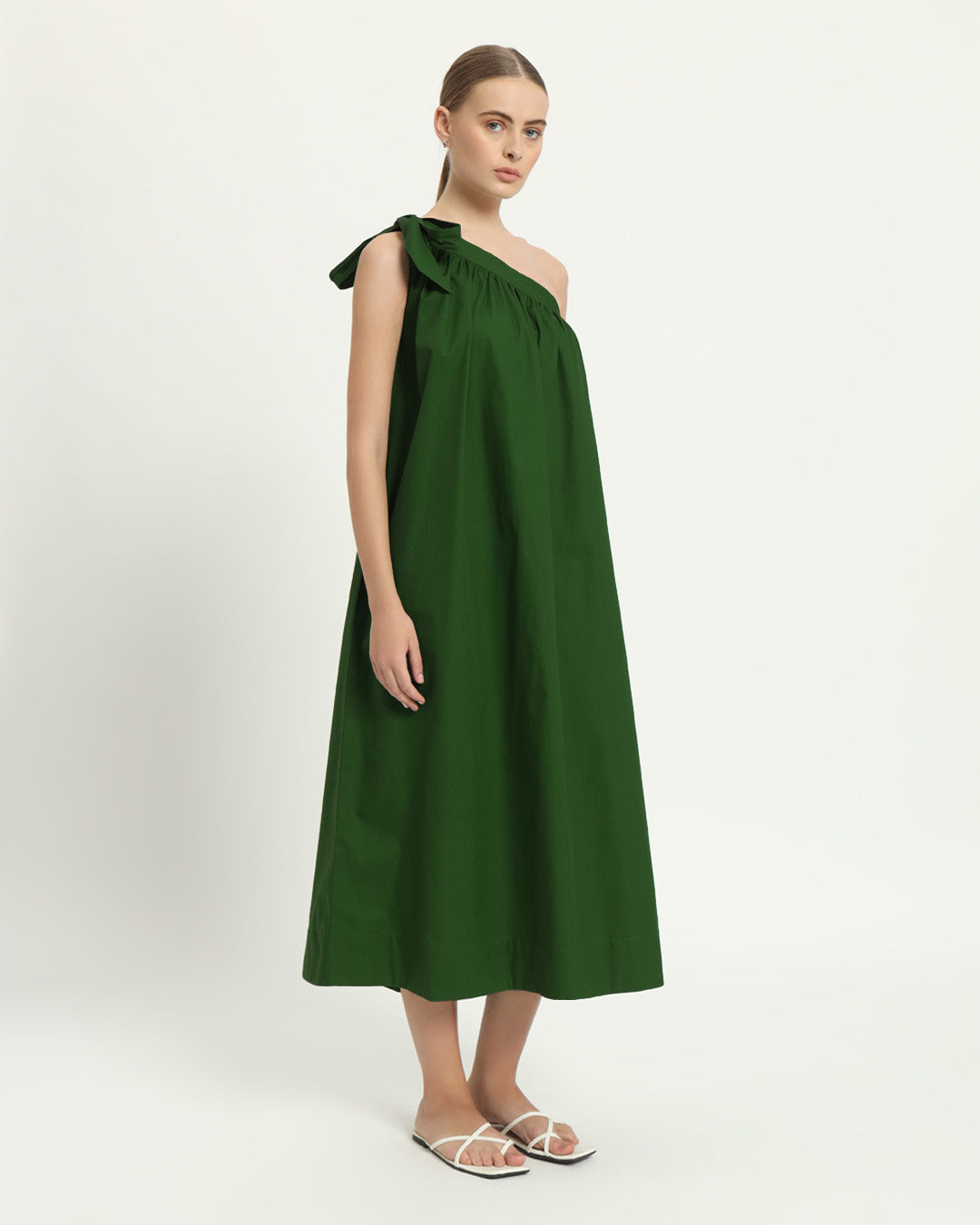 The Strehla Emarld Cotton Dress