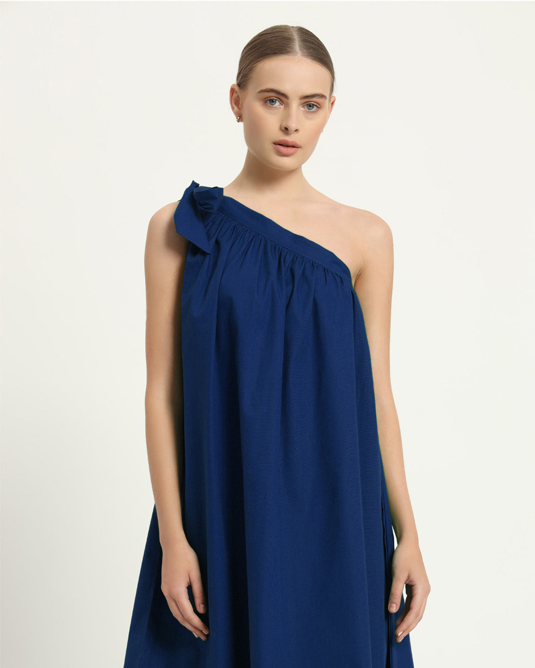 The Strehla Cobalt Cotton Dress