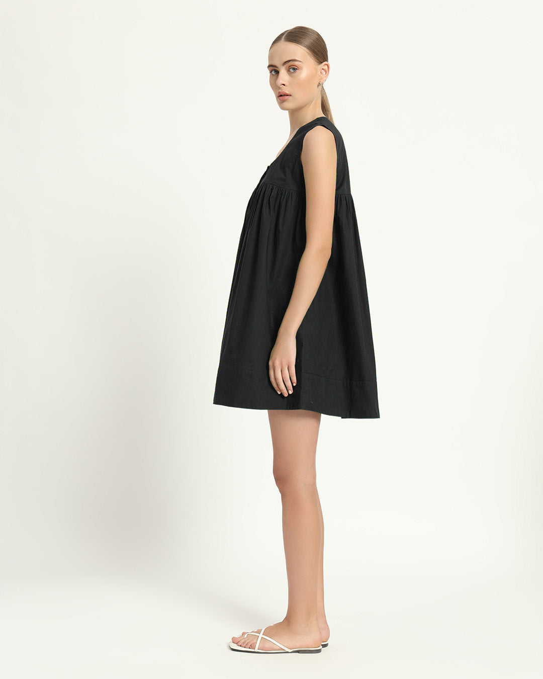 The Jois Noir Cotton Dress