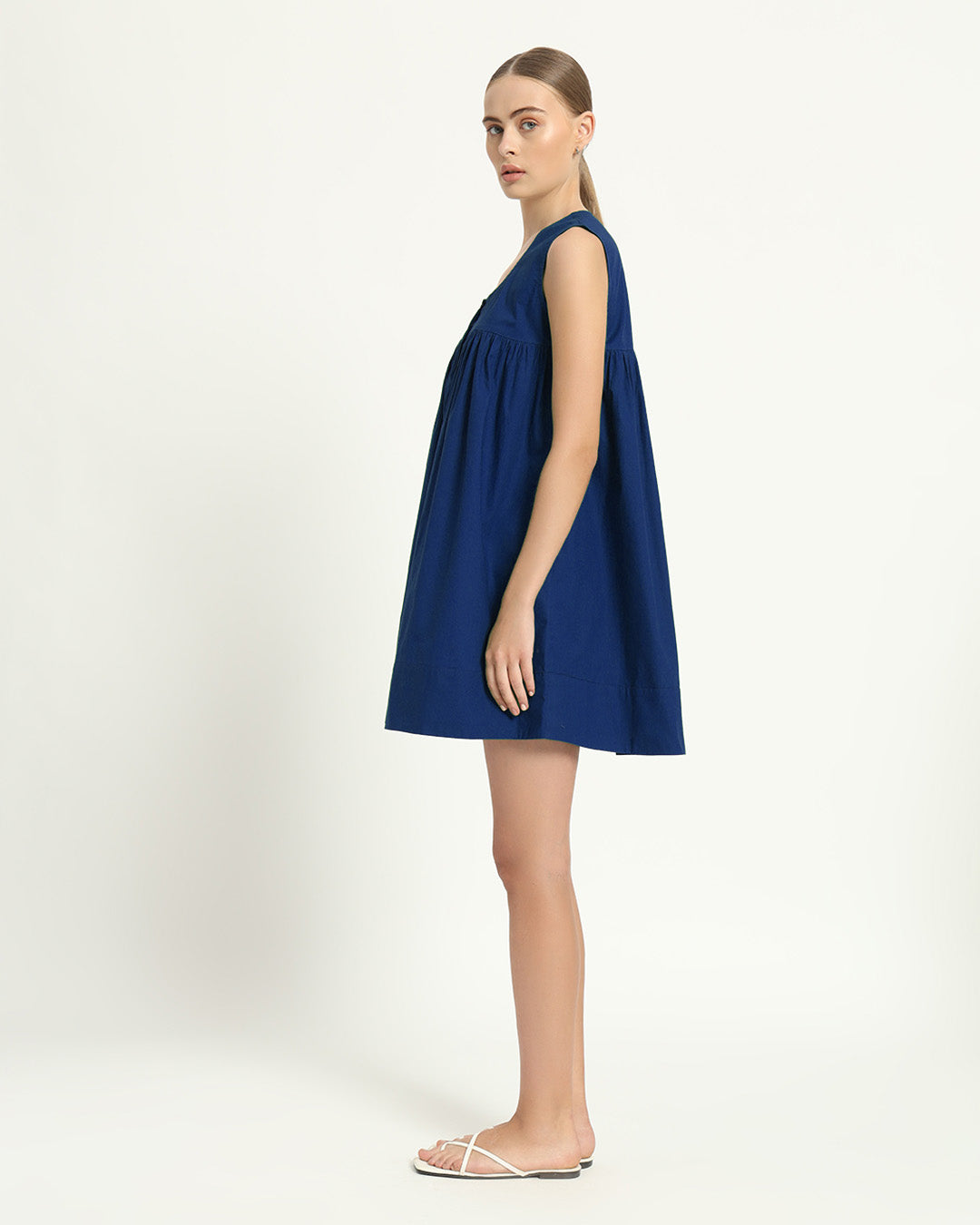 The Jois Cobalt Cotton Dress