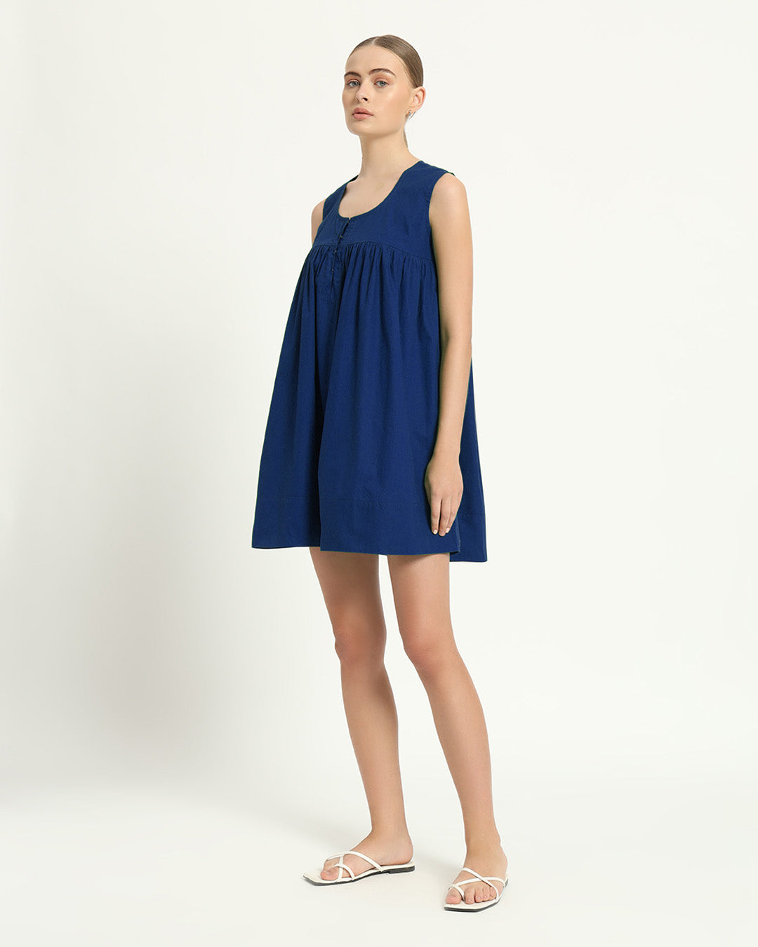 The Jois Cobalt Cotton Dress