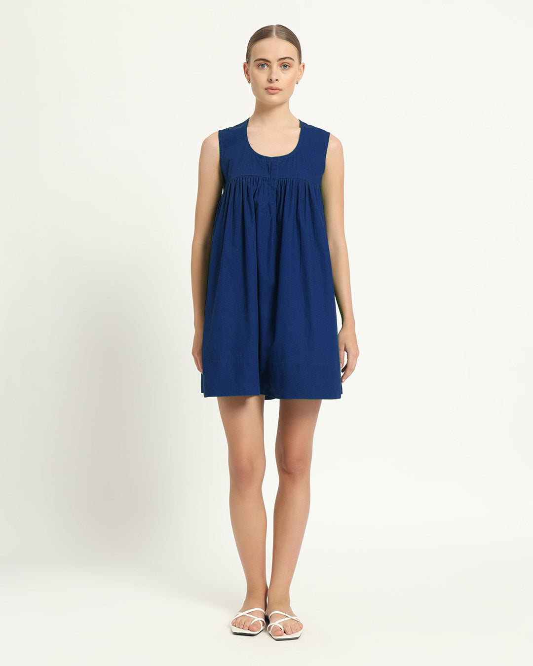 The Jois Cobalt Cotton Dress