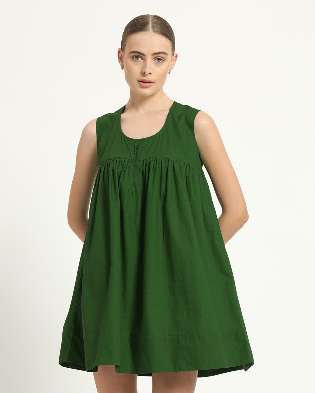 The Jois Emerald Cotton Dress