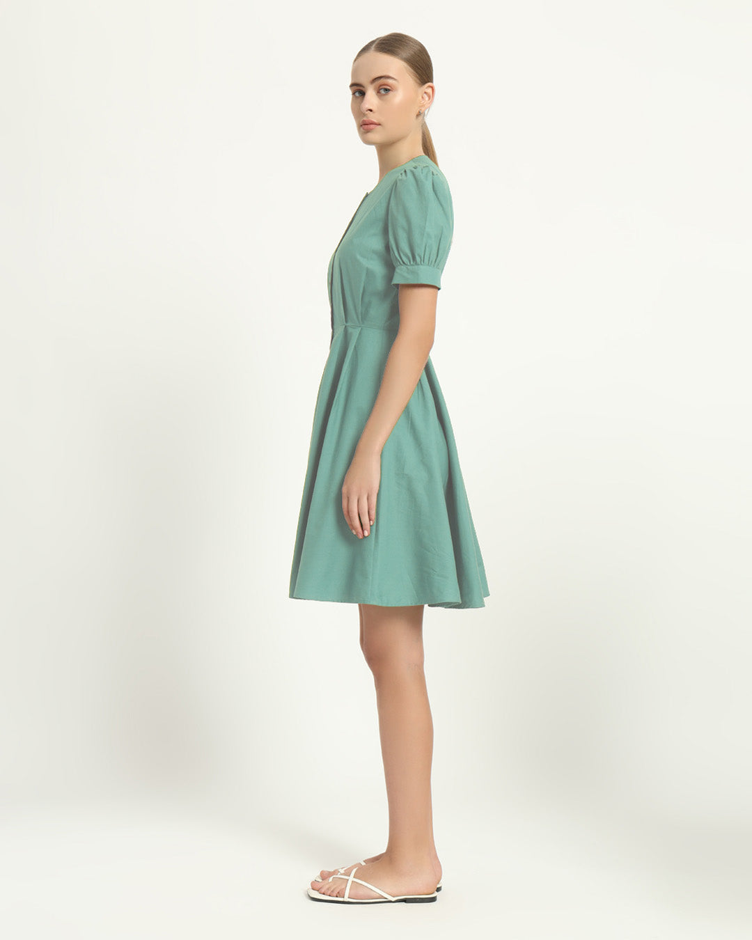 The Kittsee Mint Cotton Dress