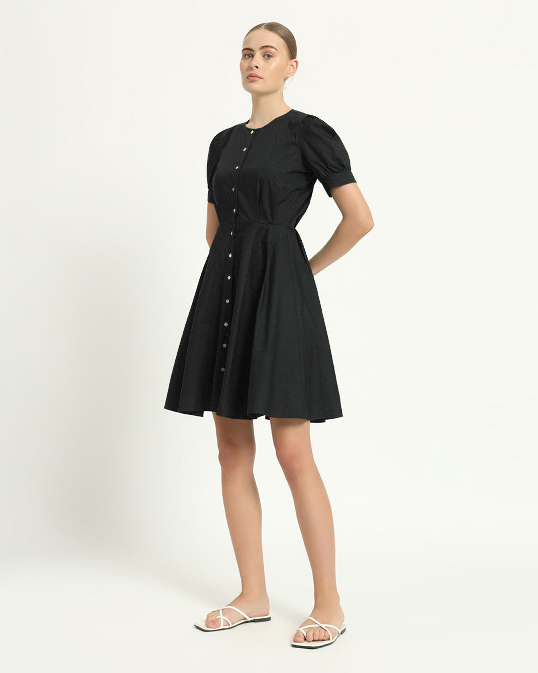 The Kittsee Noir Cotton Dress