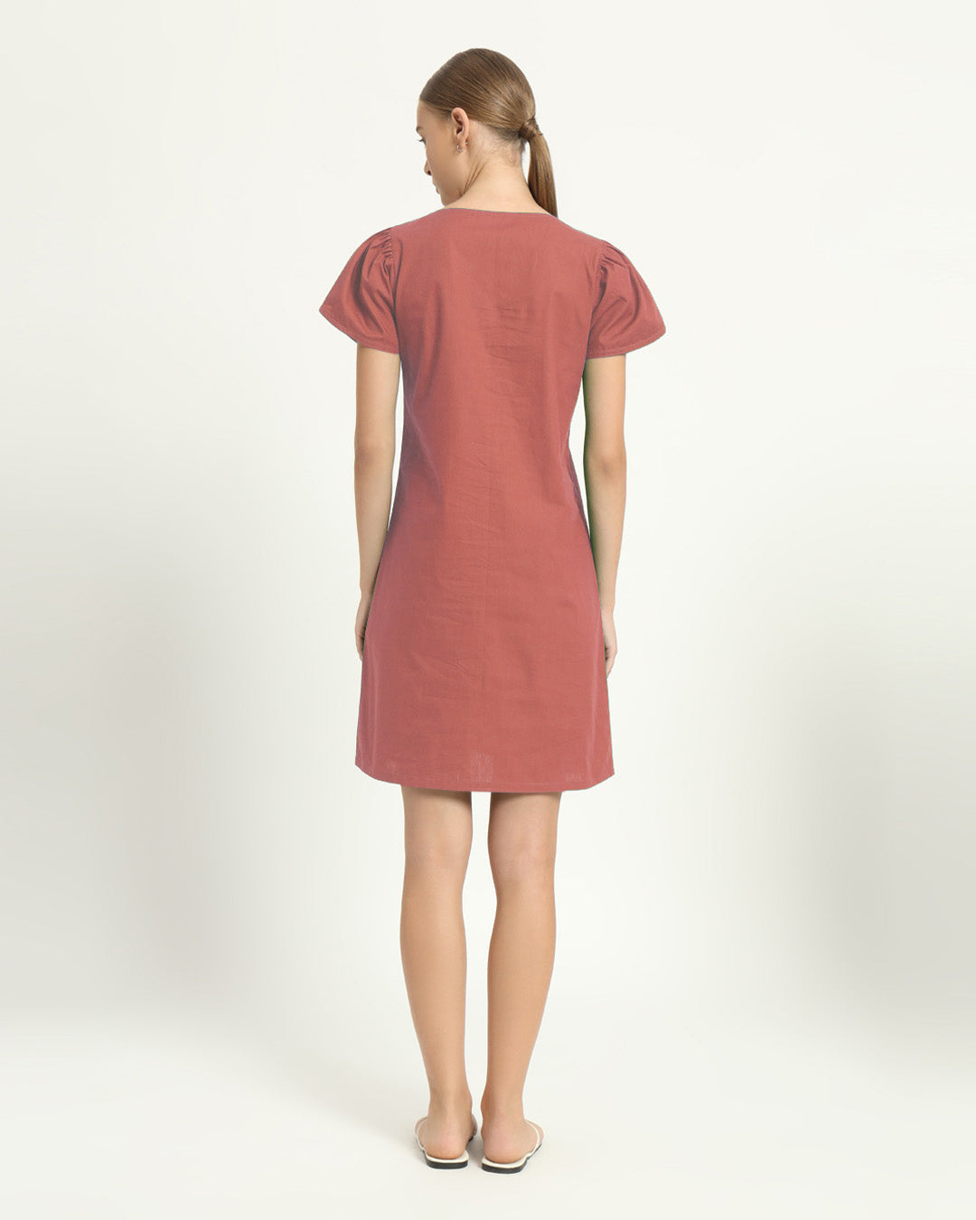 The Krensdorf Ivory Pink Cotton Dress