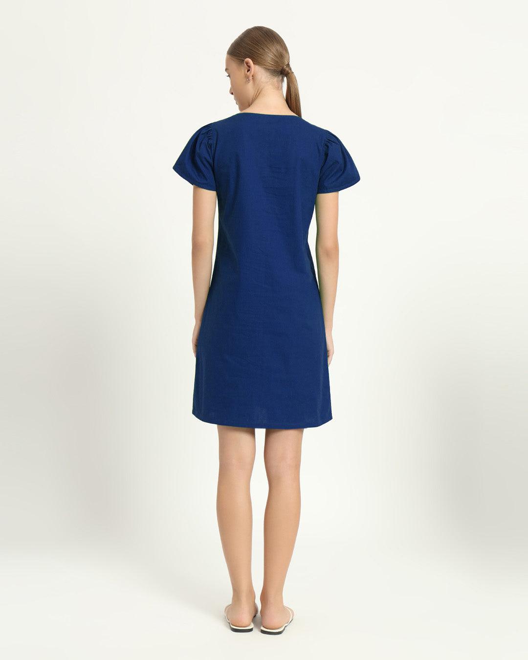 The Krensdorf Cobalt Cotton Dress