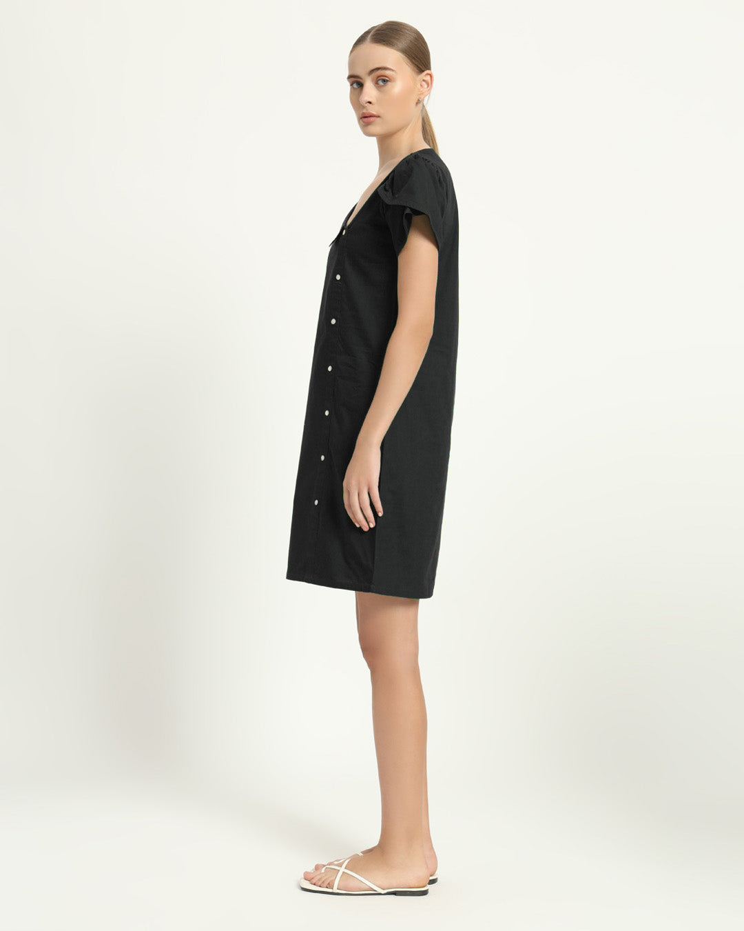 The Krensdorf Noir Cotton Dress