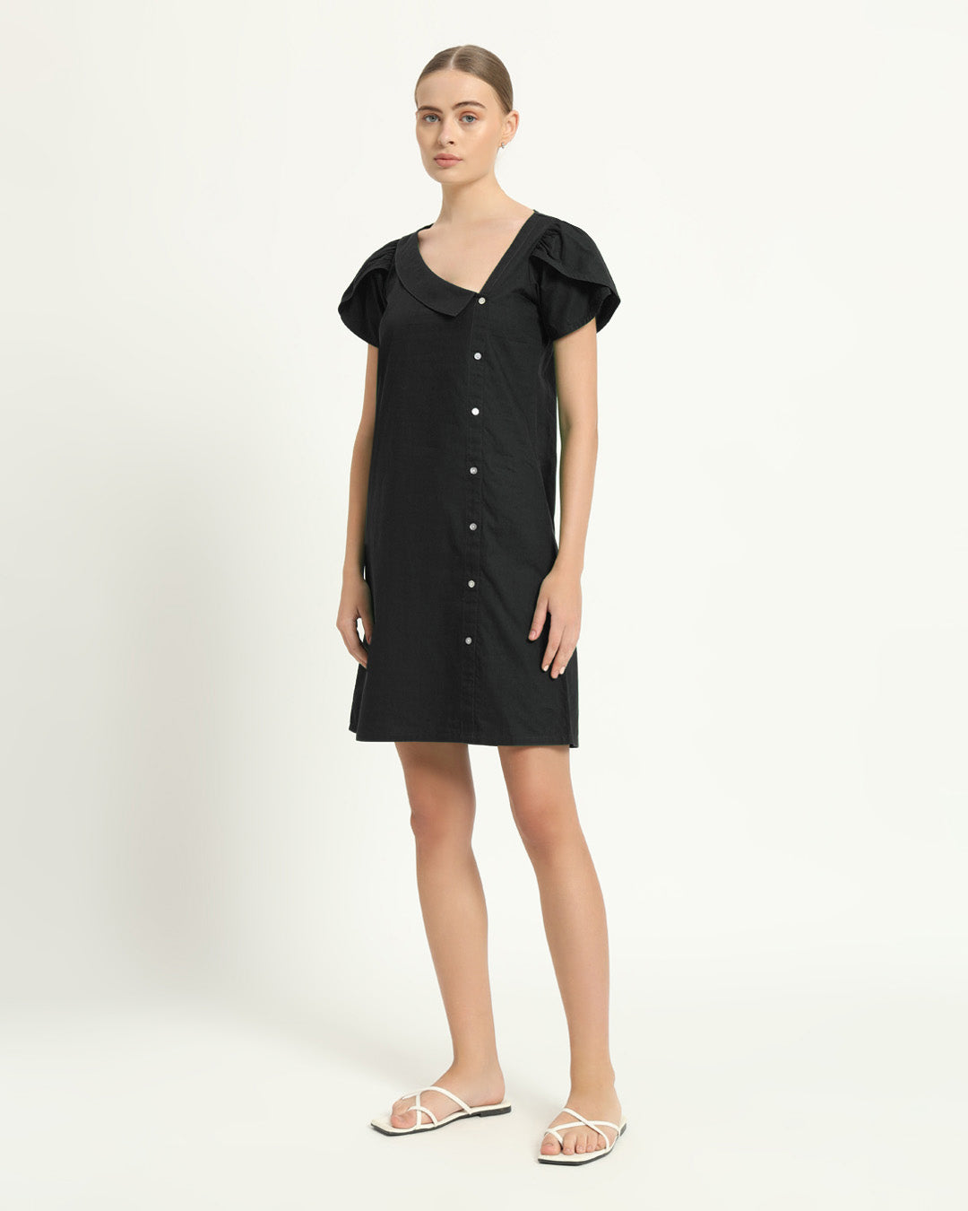 The Krensdorf Noir Cotton Dress