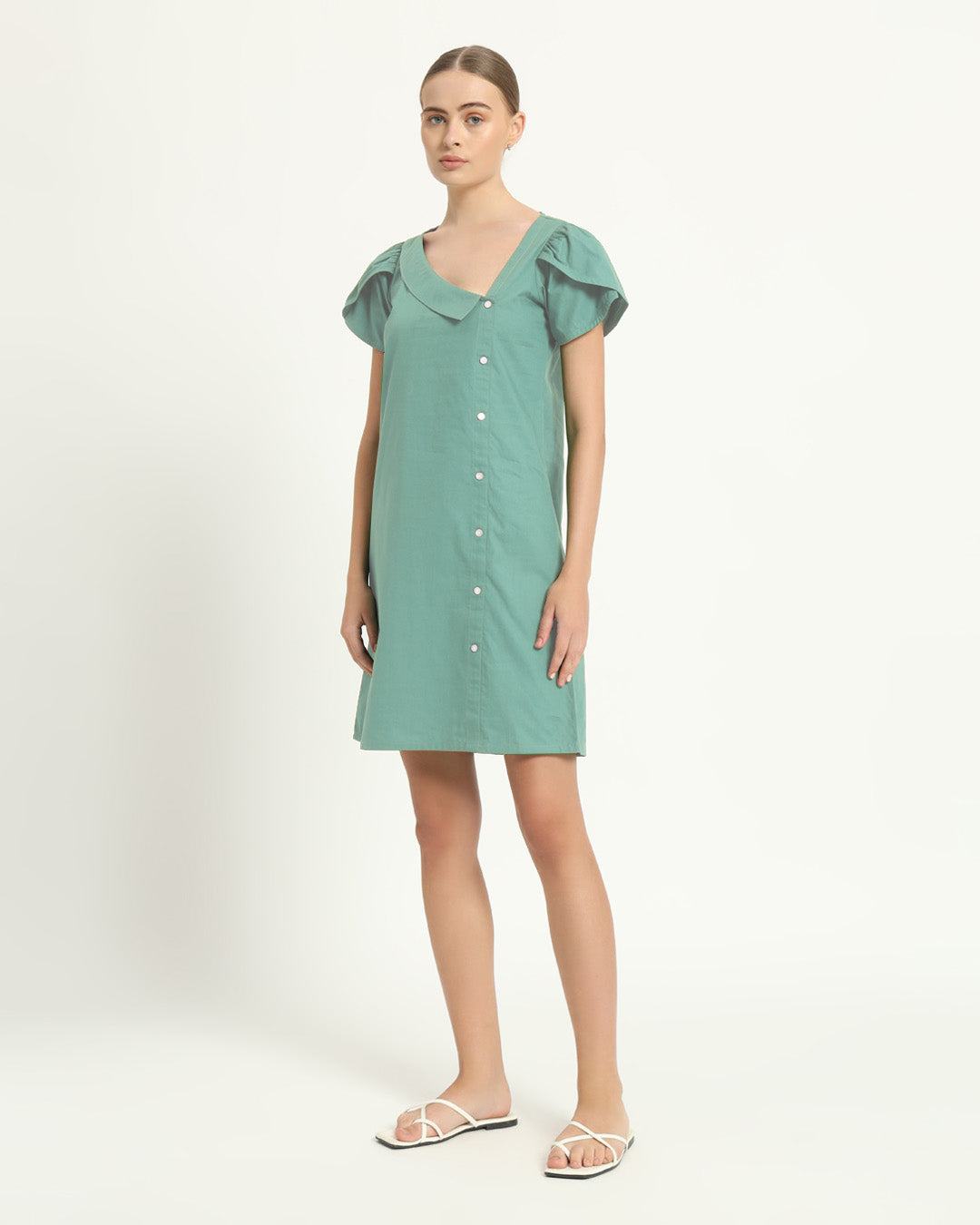 The Krensdorf Mint Cotton Dress