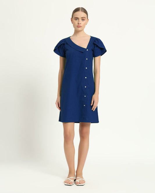 The Krensdorf Cobalt Cotton Dress