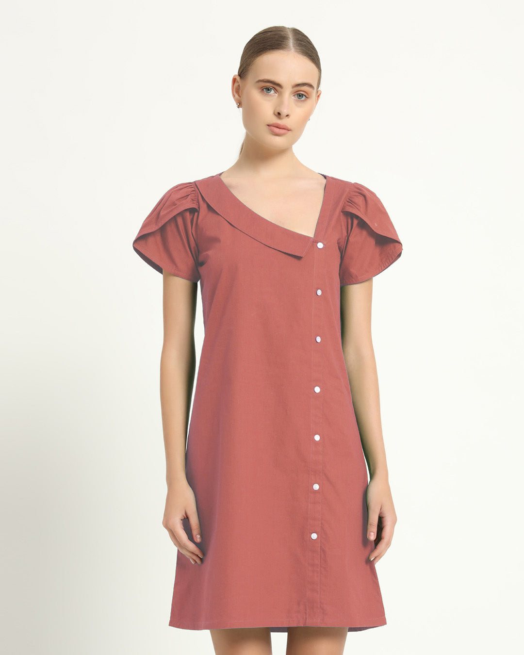 The Krensdorf Ivory Pink Cotton Dress