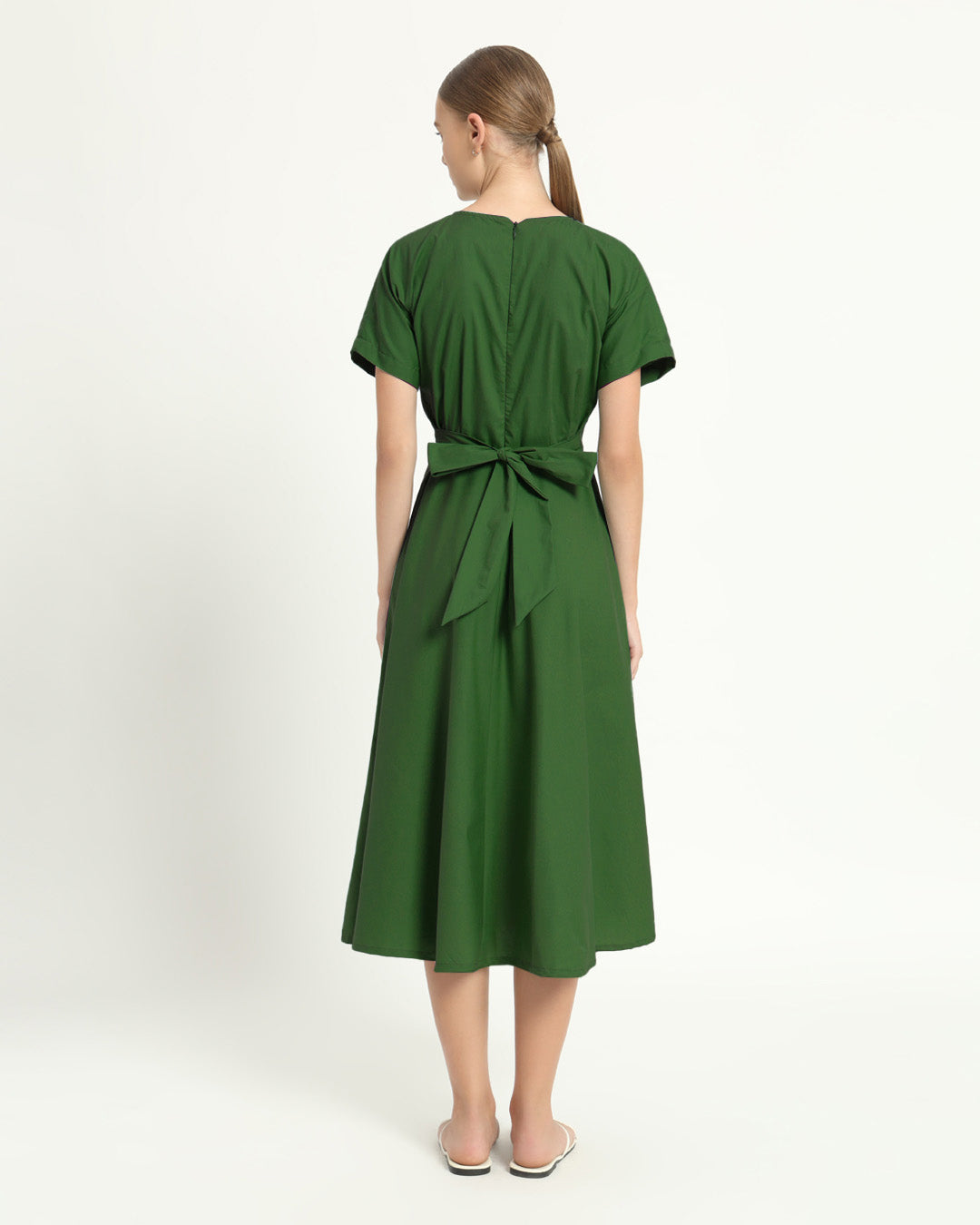 The Griffen Emerald Cotton Dress