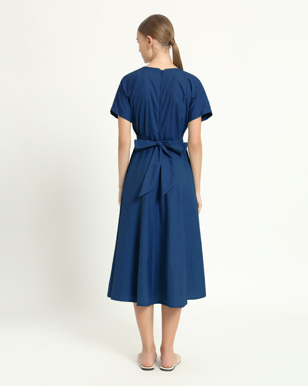 The Griffen Cobalt Cotton Dress