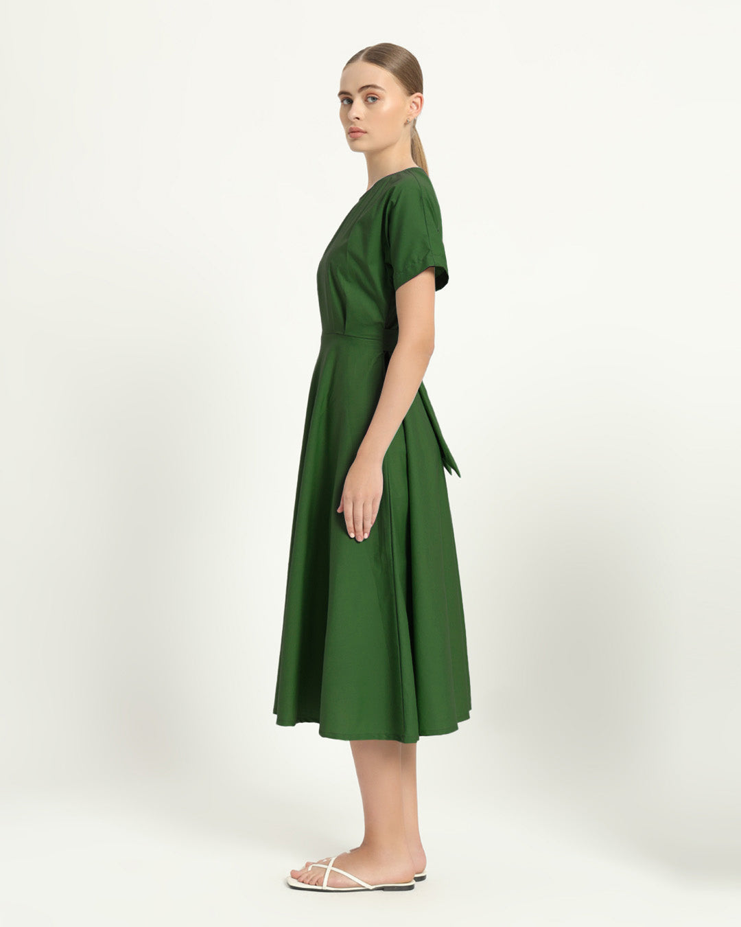 The Griffen Emerald Cotton Dress