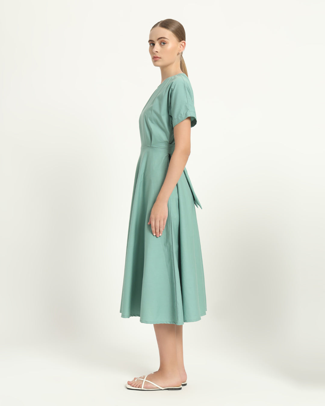 The Griffen Mint Cotton Dress