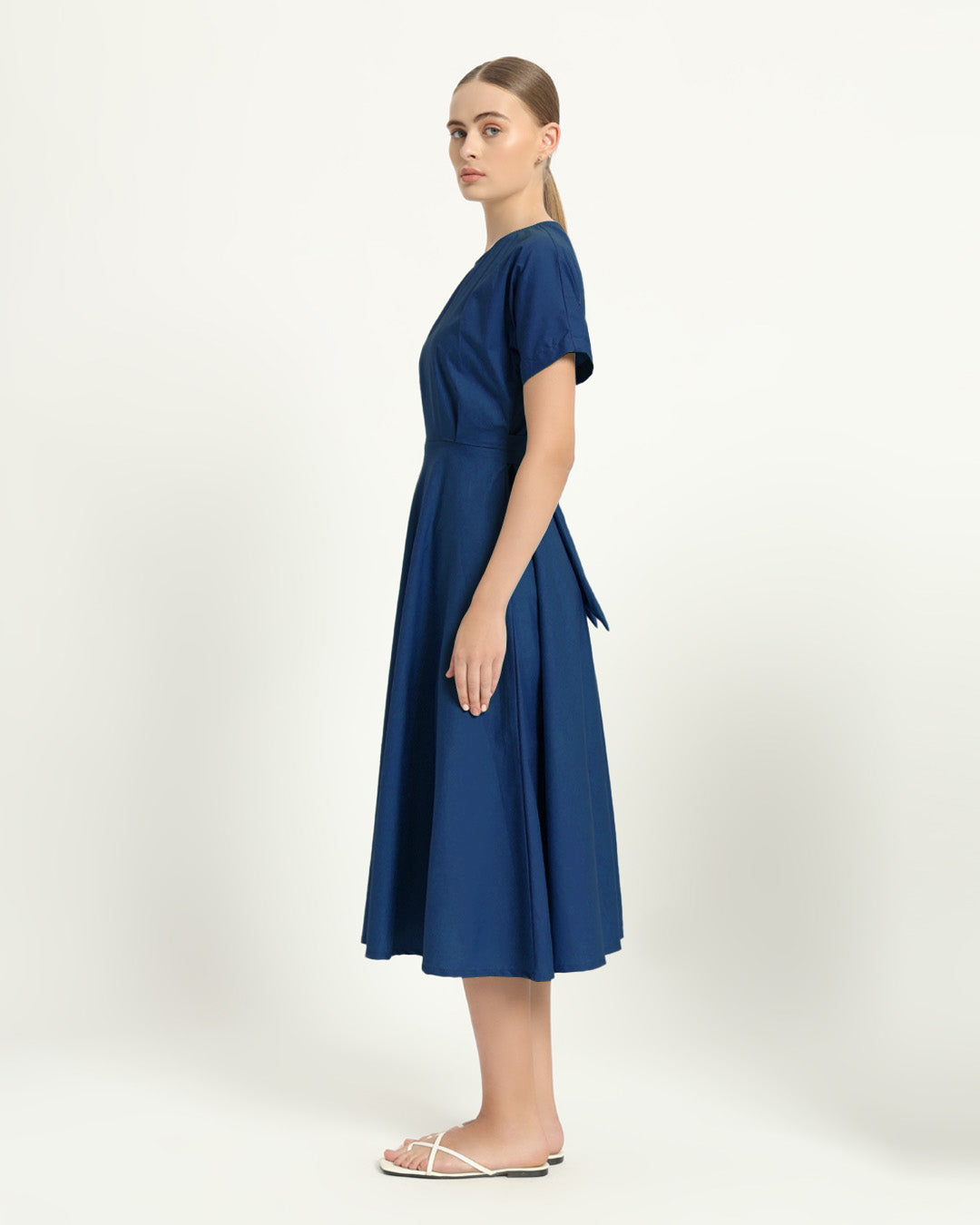 The Griffen Cobalt Cotton Dress