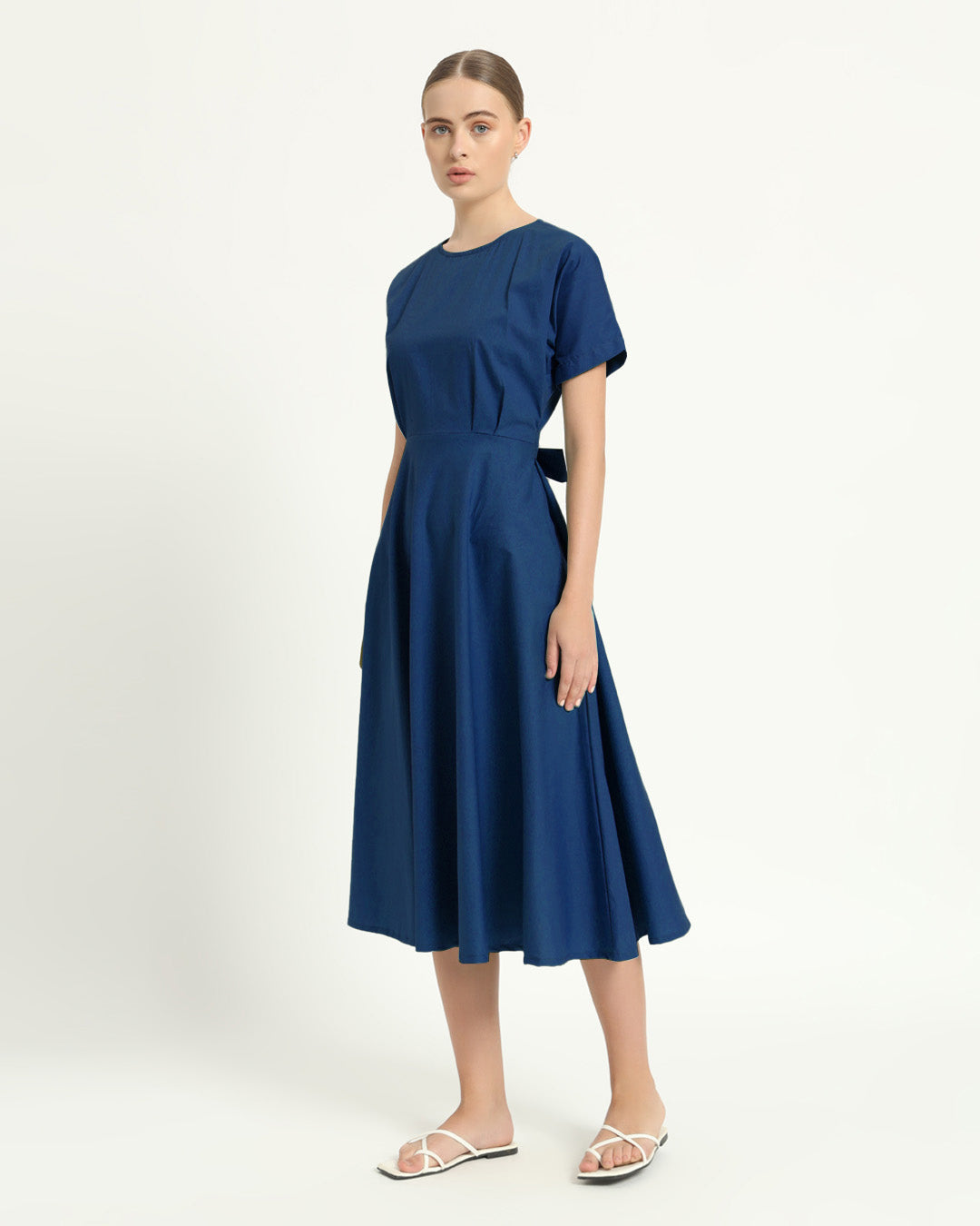 The Griffen Cobalt Cotton Dress