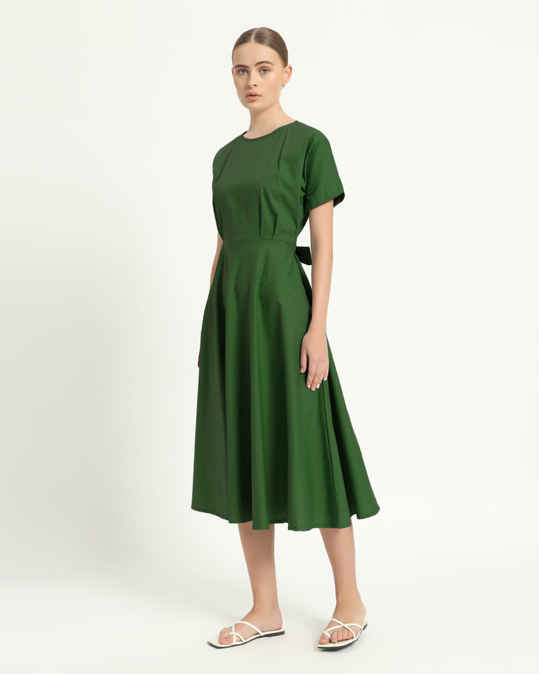 The Griffen Emerald Cotton Dress