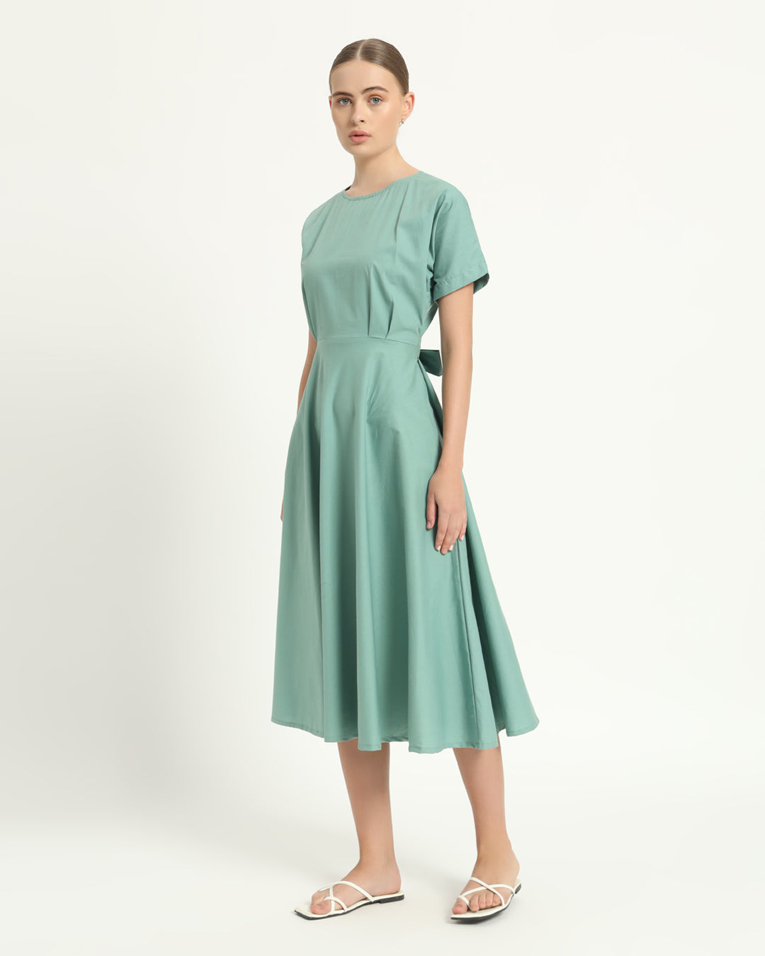 The Griffen Mint Cotton Dress