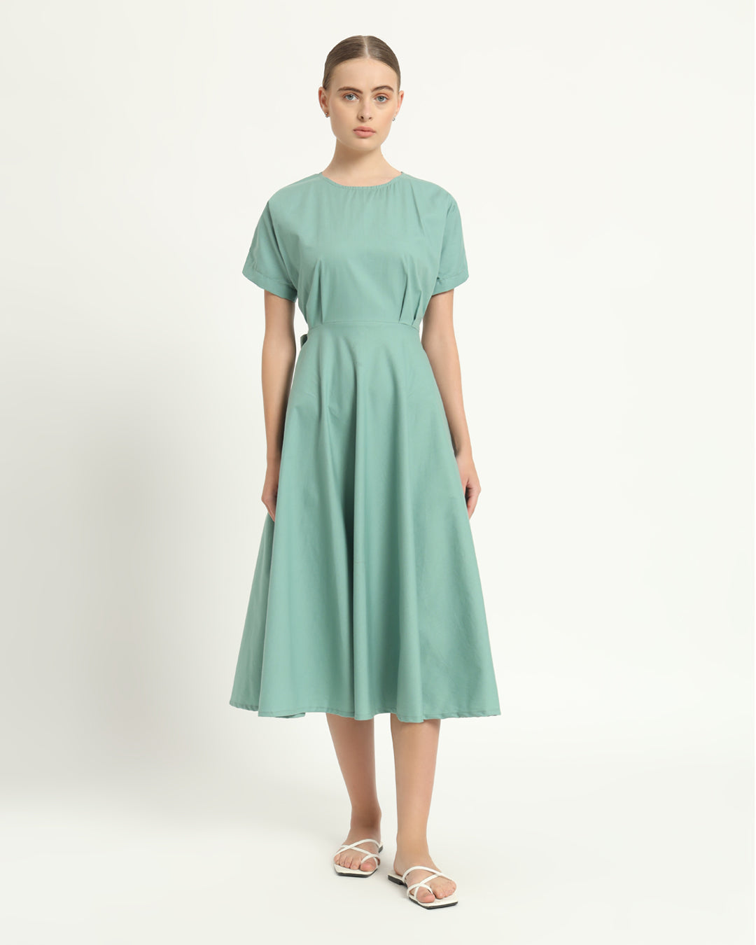 The Griffen Mint Cotton Dress