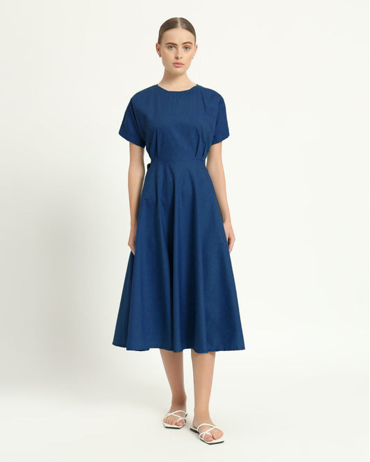 The Griffen Cobalt Cotton Dress