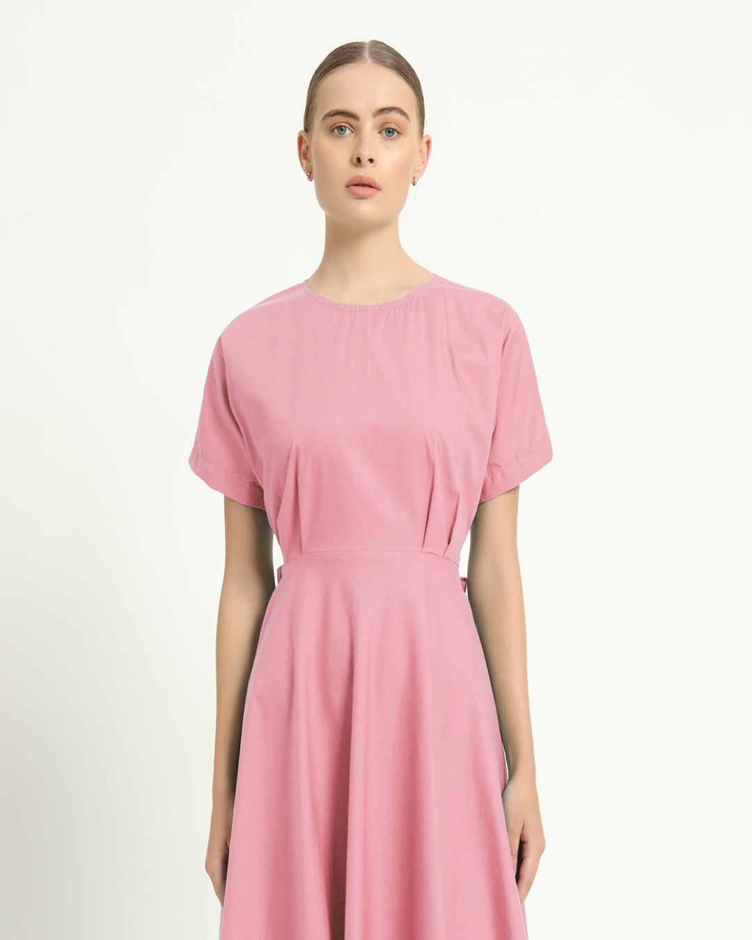 The Griffen Fondant Pink Cotton Dress