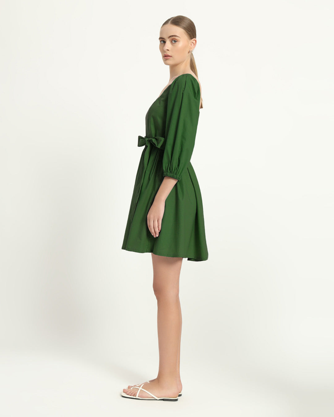 The Winklern Emerald Cotton Dress