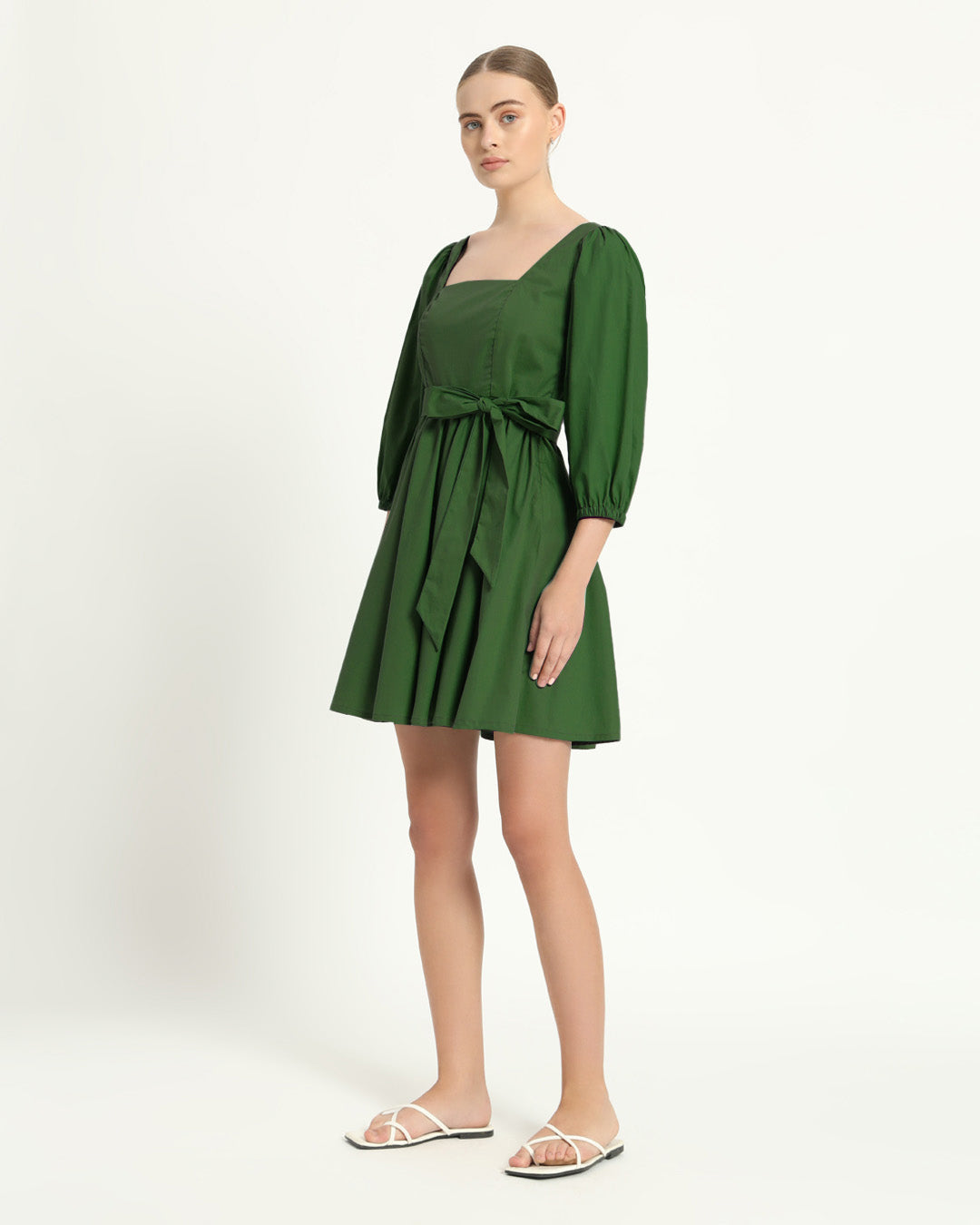 The Winklern Emerald Cotton Dress