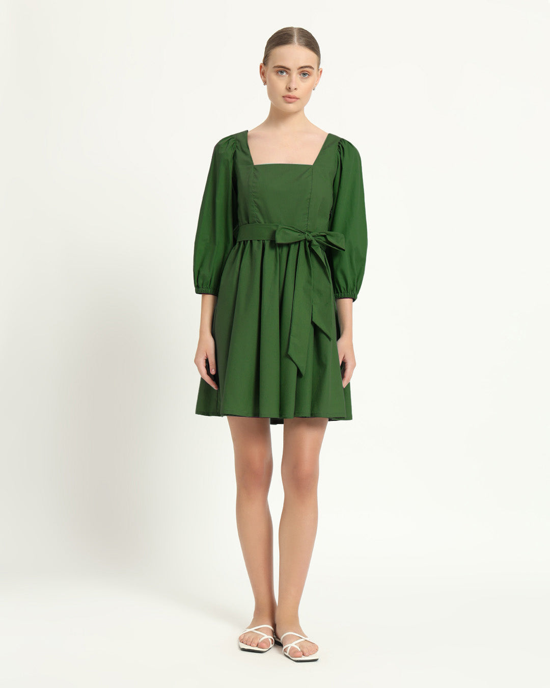 The Winklern Emerald Cotton Dress