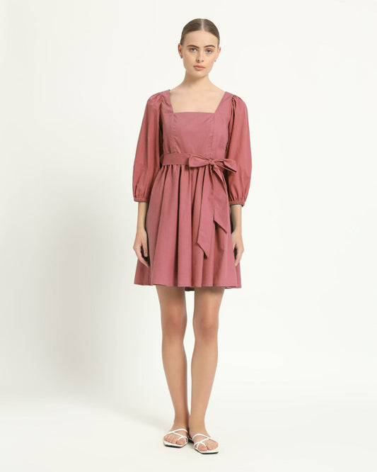 The Winklern Ivory Pink Cotton Dress