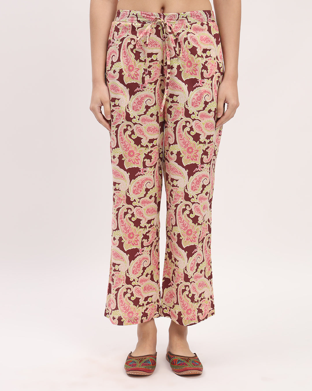 Rosewood Paisely Printed Wide Pants