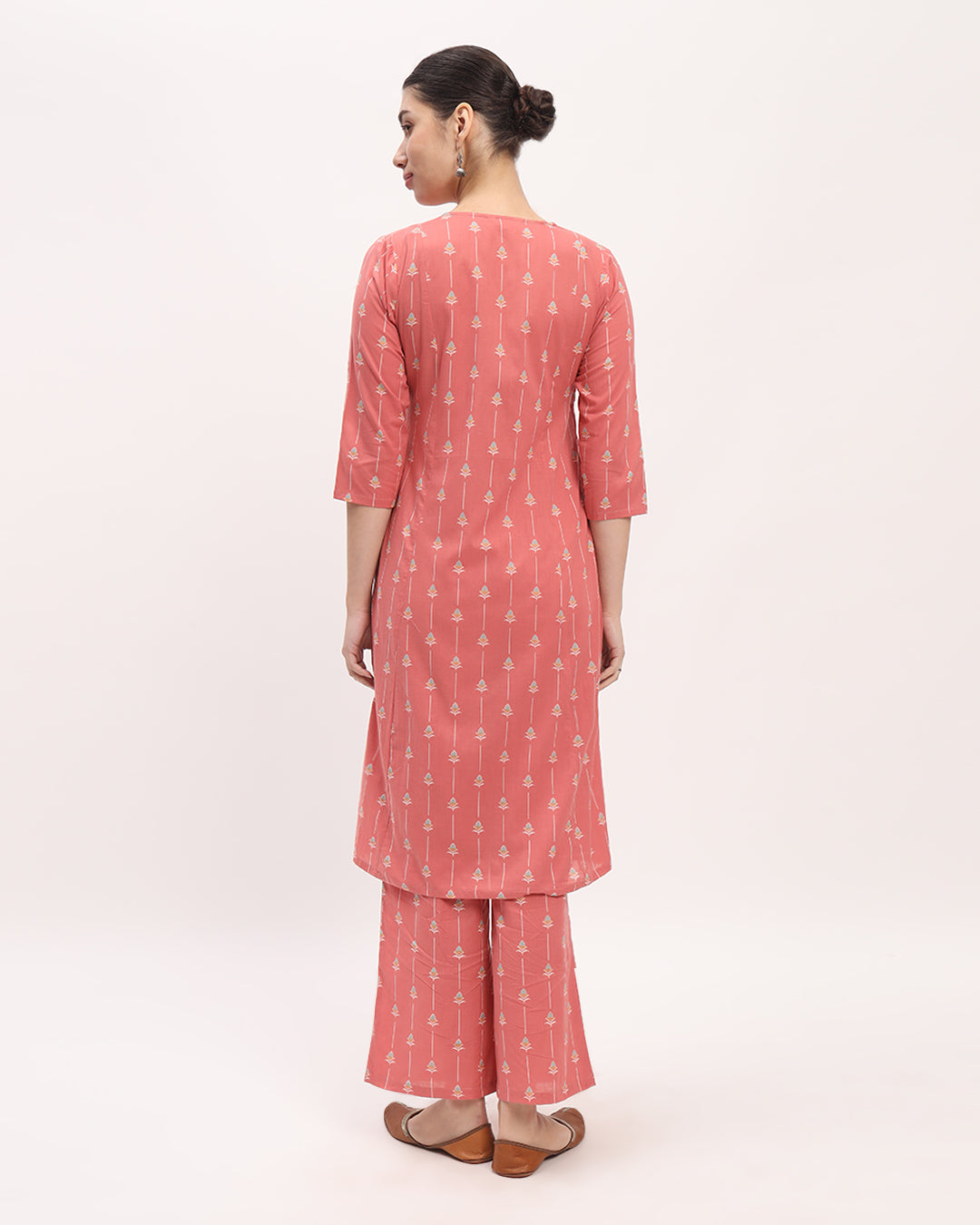 Combo: English Floral Garden & Blue Starry Tropical Angrakha Printed Kurta (Without Bottoms)