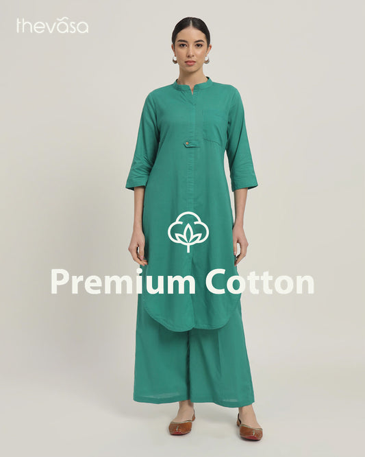 Green Gleam Urban Retreat Solid Co-ord Set