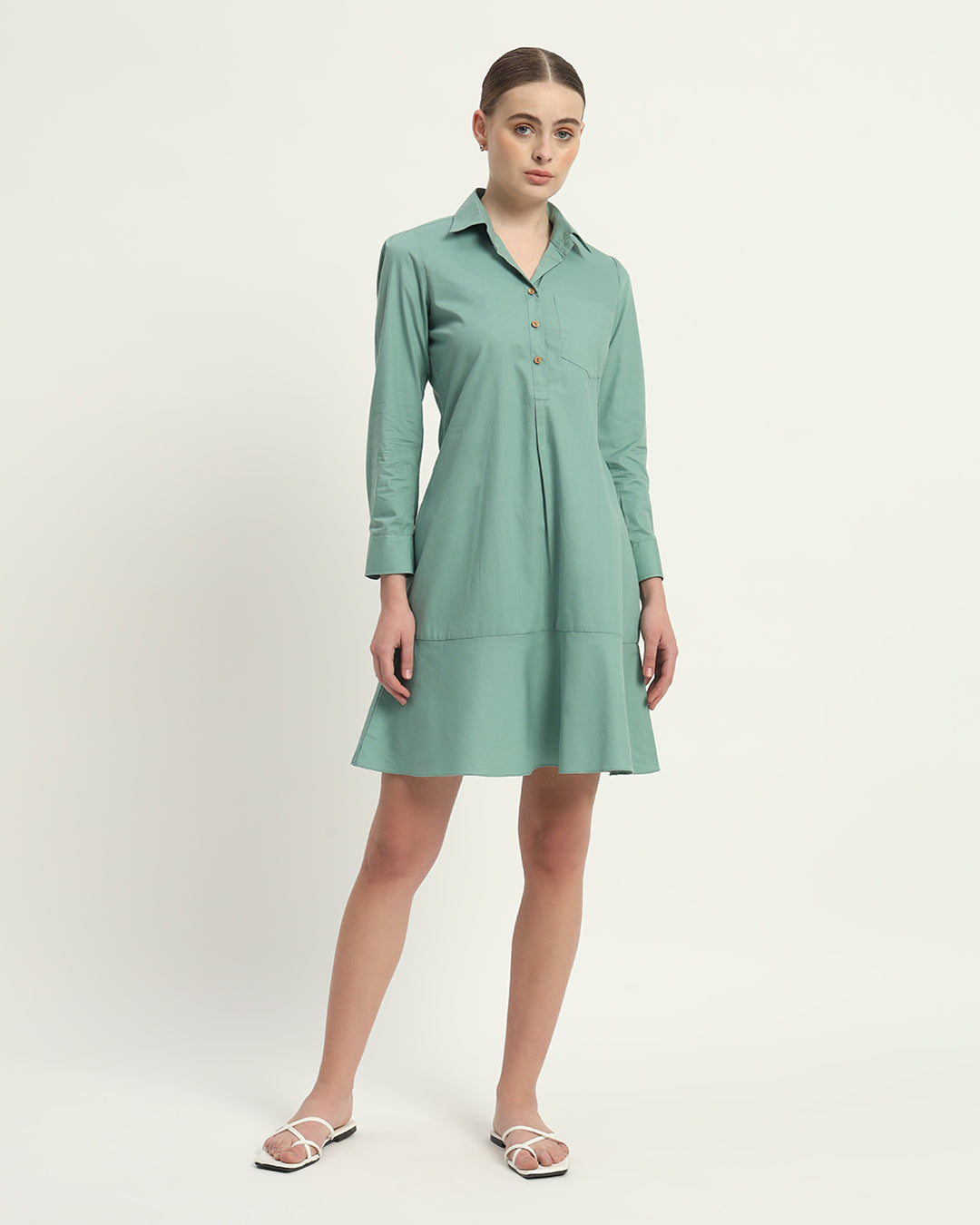 The Mint Medina Cotton Dress