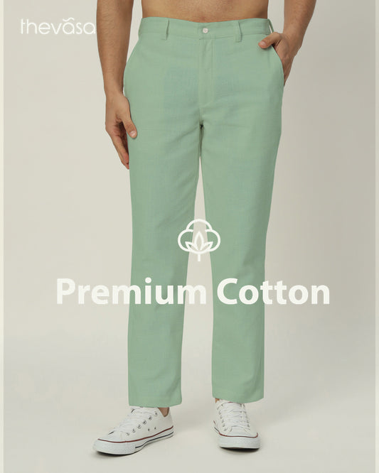 Modern Classic Spring Green Men's Pants