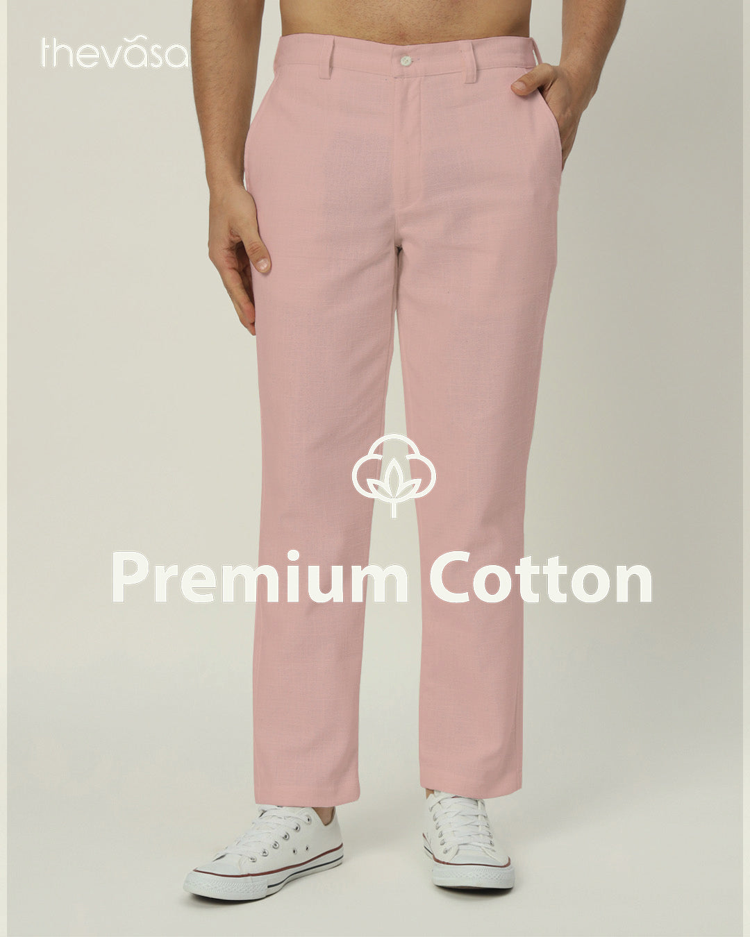 Modern Classic Fondant Pink Men's Pants