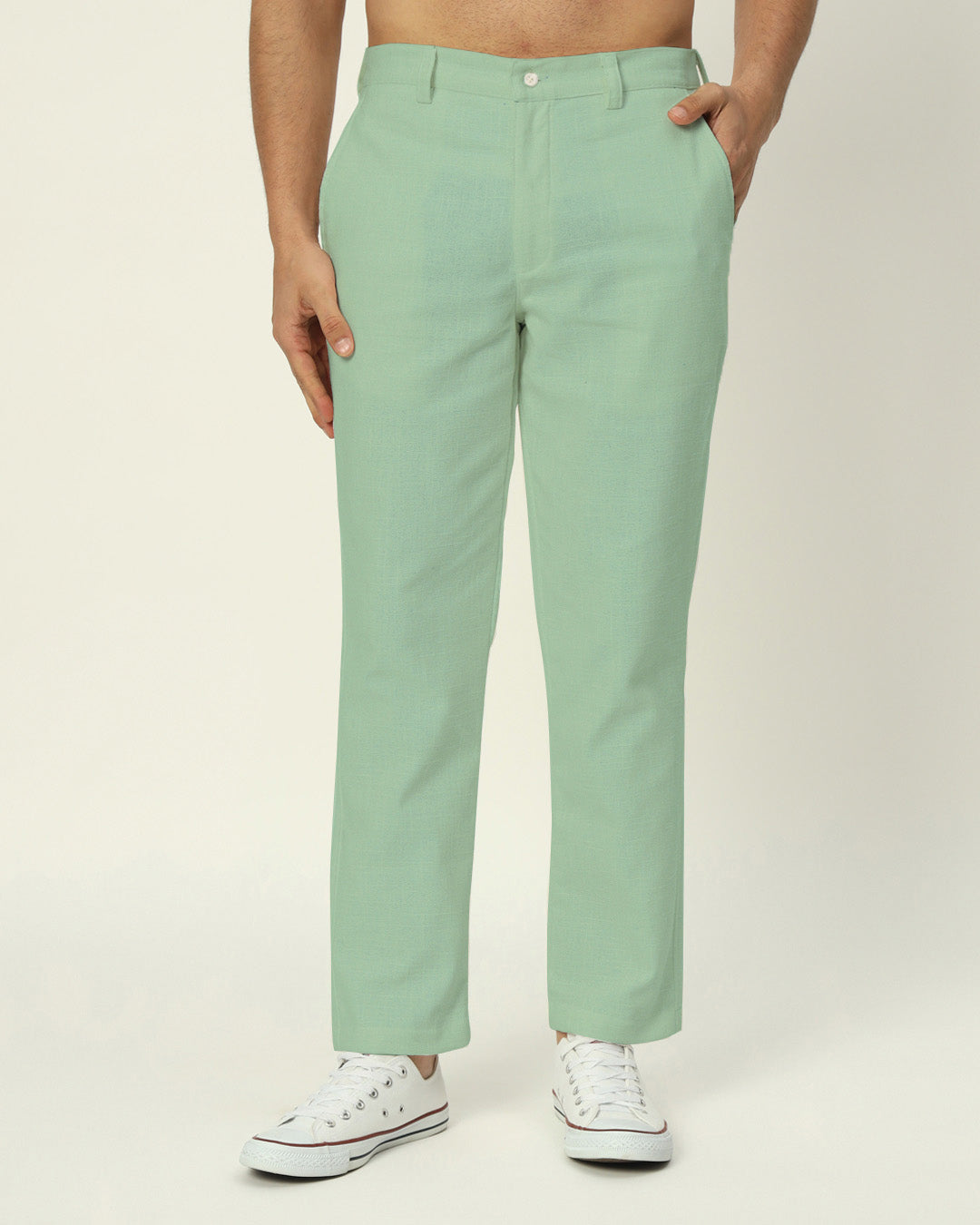 Modern Classic Spring Green Men's Pants – Thevasa