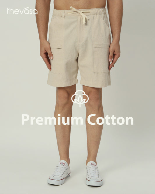 Comfortable City Dweller Beige Men's Shorts