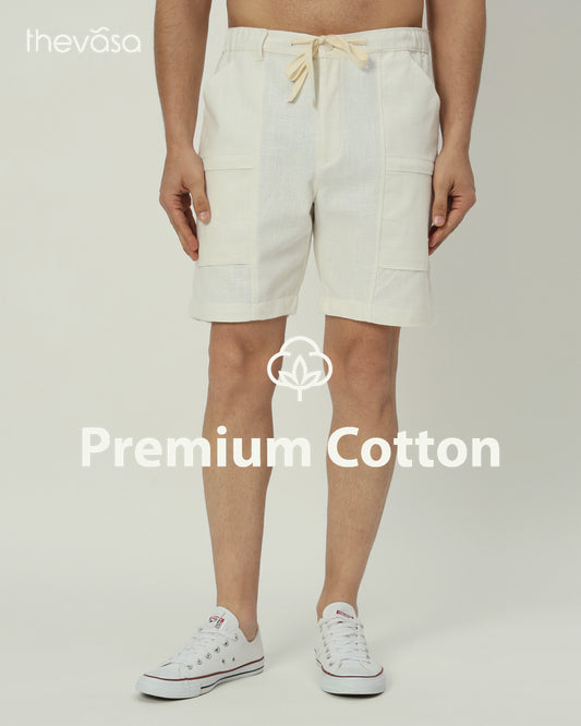 Comfortable City Dweller White Men's Shorts