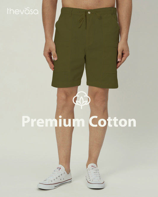 Comfortable City Dweller Olive Green Men's Shorts