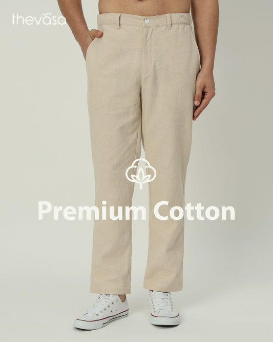 All-Day Wear Beige Men's Pants