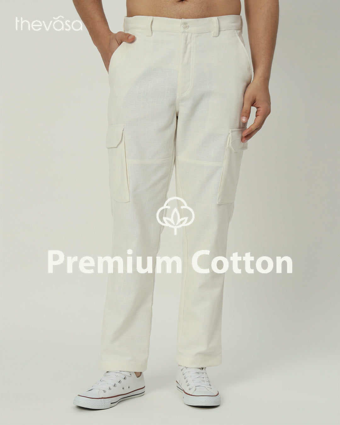 Adventure Ready Cargo White Men's Pants