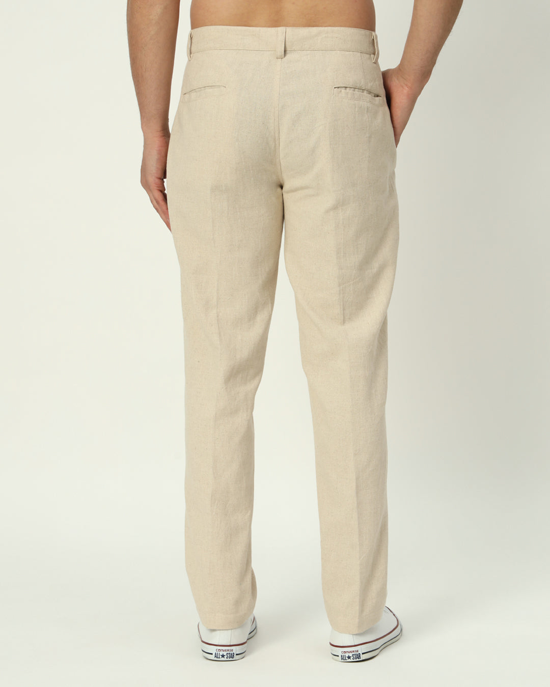 Modern Classic Beige Men's Pants