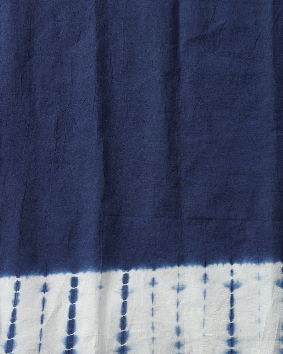 Moody Blue Tye-Dye Cotton Mul Saree
